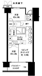 プレミスト有明ガーデンズ 2LDKの間取図画像