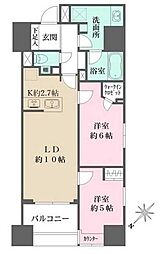 ALTERNA日本橋 2LDKの間取図画像