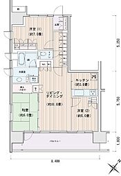 エスティメゾン豊洲レジデンスC棟 3LDKの間取図画像