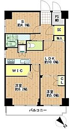 安田小網町マンション安田小網町ビル 2SLDKの間取図画像