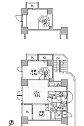 東神田テラスレジデンス 3LDKの間取図画像