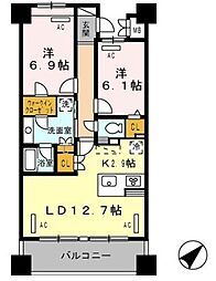 ロイヤルパークス豊洲 2LDKの間取図画像