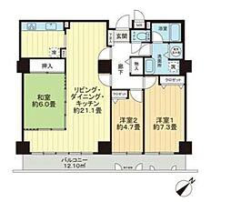 スカイシティ南砂 3LDKの間取図画像