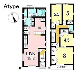 新築戸建　丹羽郡扶桑町大字高雄字下野　全2棟　Atype