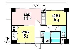 間取図画像 2LDK