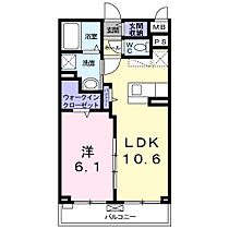 サウ・プラ 202 ｜ 千葉県野田市野田（賃貸アパート1LDK・2階・40.37㎡） その2