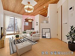 プレミアムアイランド若楠 D 202 2階1LDKのリビング/ダイニング