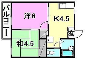 メゾンド田代　A棟 202 号室 ｜ 愛媛県松山市北斎院町（賃貸アパート2K・2階・30.50㎡） その2