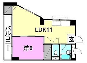 岡崎第2ビル 301 号室 ｜ 愛媛県松山市錦町（賃貸マンション1LDK・3階・37.20㎡） その2