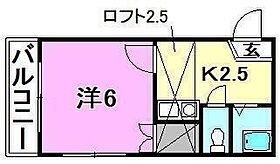 アロッジオ桜ヶ丘 202 号室 ｜ 愛媛県松山市御幸1丁目（賃貸アパート1K・2階・19.84㎡） その2