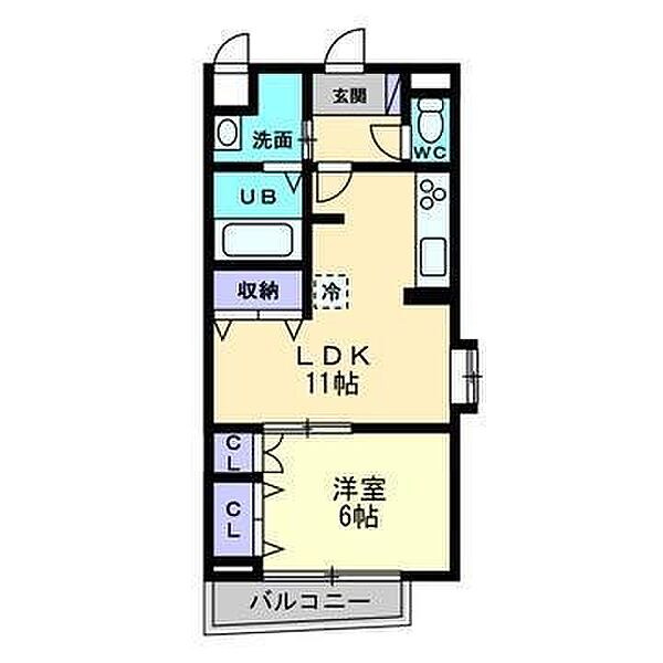 ＡＸＩＳ松前 401 号室｜愛媛県松山市松前町3丁目(賃貸マンション1LDK・4階・41.00㎡)の写真 その2