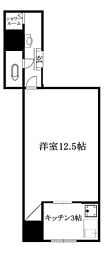 緑町ハイツ 1Kの間取図画像