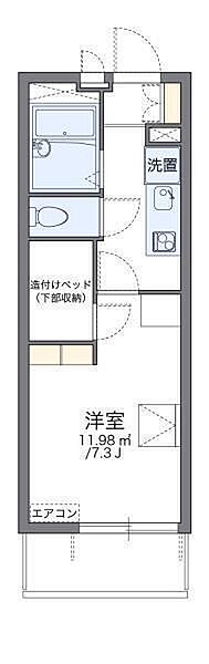 レオパレス松山インター2 208 号室｜愛媛県松山市東石井6丁目(賃貸マンション1K・2階・20.81㎡)の写真 その2