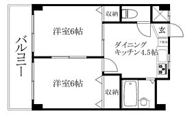 メゾン川吾 301 号室 ｜ 愛媛県松山市針田町（賃貸マンション2DK・3階・39.60㎡） その2