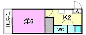 アラジン山越 2 号室 ｜ 愛媛県松山市山越1丁目（賃貸アパート1K・1階・19.17㎡） その1