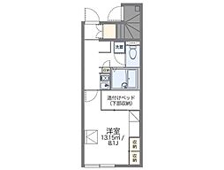 レオパレスグレーシー堀江 1Kの間取図画像