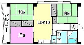 セントヒルズ大任 205 号室 ｜ 愛媛県松山市山越4丁目（賃貸マンション3LDK・2階・67.00㎡） その2