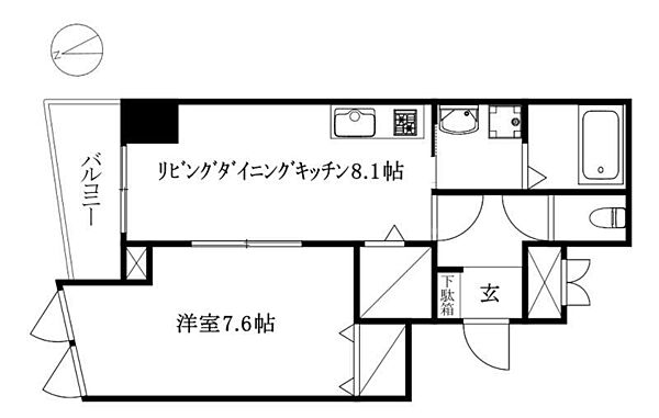 Mayfair 一番町 square 201 号室｜愛媛県松山市一番町1丁目(賃貸マンション1LDK・2階・39.35㎡)の写真 その2