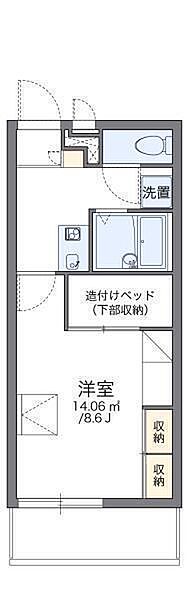 レオパレスグランドカメリア6 112 号室｜愛媛県松山市居相4丁目(賃貸マンション1K・1階・23.18㎡)の写真 その2