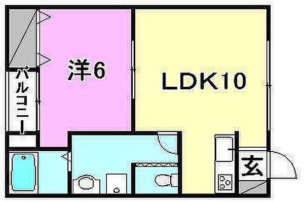 ベルク．カネキ 205 号室｜愛媛県東温市横河原(賃貸マンション1LDK・2階・38.88㎡)の写真 その2