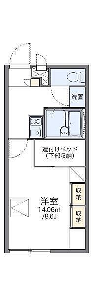 レオパレス医学部前 104 号室｜愛媛県東温市志津川(賃貸アパート1K・1階・23.18㎡)の写真 その2