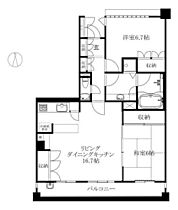 グランディアパークウエスト 1202 号室 ｜ 愛媛県松山市松前町2丁目（賃貸マンション2LDK・12階・73.00㎡） その2