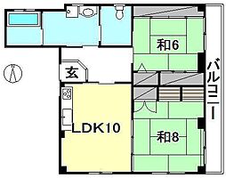間取図画像 2LDK