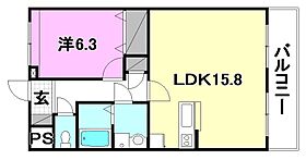 ピアコート和泉2 105 号室 ｜ 愛媛県松山市和泉北2丁目（賃貸マンション1LDK・1階・52.25㎡） その2