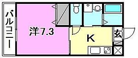 マリンエイト 105 号室 ｜ 愛媛県東温市志津川南5丁目（賃貸マンション1K・1階・26.49㎡） その2