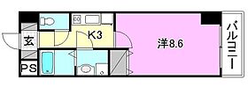 ガリレオビル1 505 号室 ｜ 愛媛県東温市横河原（賃貸マンション1K・5階・25.50㎡） その2