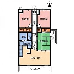 間取図画像 3LDK
