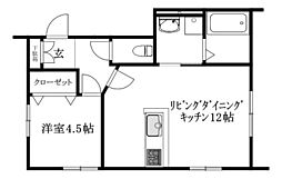 間取図画像 1LDK