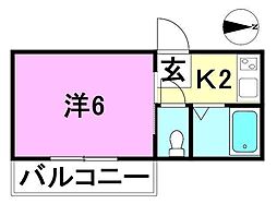 間取図画像 1K