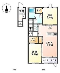 間取図画像 2LDK