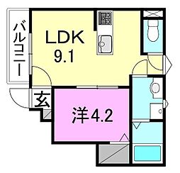 間取図画像 1LDK
