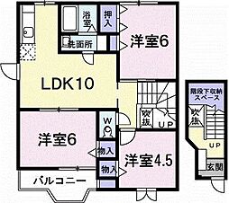 ウッドパークNB 3LDKの間取図画像