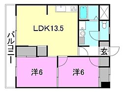 間取図画像 2LDK