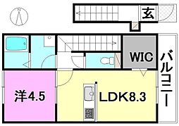 ベルグレイヴィア朝生田プレミアム 1LDKの間取図画像