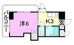 メゾンドゥワクセイ 1Kの間取図画像