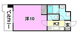 ルラシオン松山高砂 1Kの間取図画像
