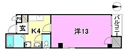 CHARTHEIM 1Kの間取図画像