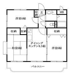 物件の間取り
