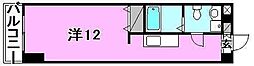 カローラ東雲 ワンルームの間取図画像