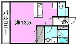 クオリスタ高砂 ワンルームの間取図画像