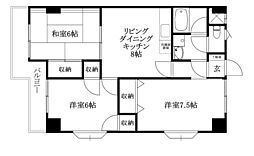 MORECREST 3LDKの間取図画像