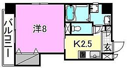 メイフェア空港通スクエア 1Kの間取図画像
