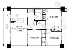 アルファステイツ松末 3LDKの間取図画像