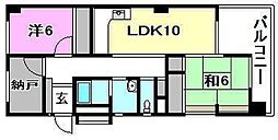 グランセル松山 2SLDKの間取図画像