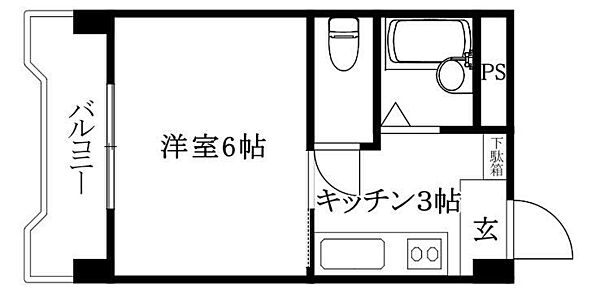 ジョイフルハウス 402 号室｜愛媛県松山市道後樋又(賃貸マンション1K・4階・19.00㎡)の写真 その2