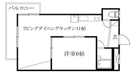 湯渡ハイツ 302 号室 ｜ 愛媛県松山市湯渡町（賃貸マンション1LDK・3階・37.80㎡） その2